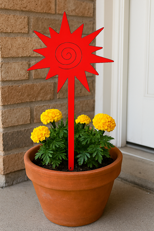 Sun Swirl Garden Stake (B8)