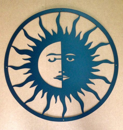 Rusty Rooster Fabrication & Design 18 / Black Sun Face Patio Decor (Y23)