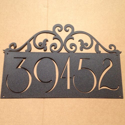 Rusty Rooster Fabrication & Design 18 / No Color Custom Name Heart Scroll Metal Wall Art (N9)