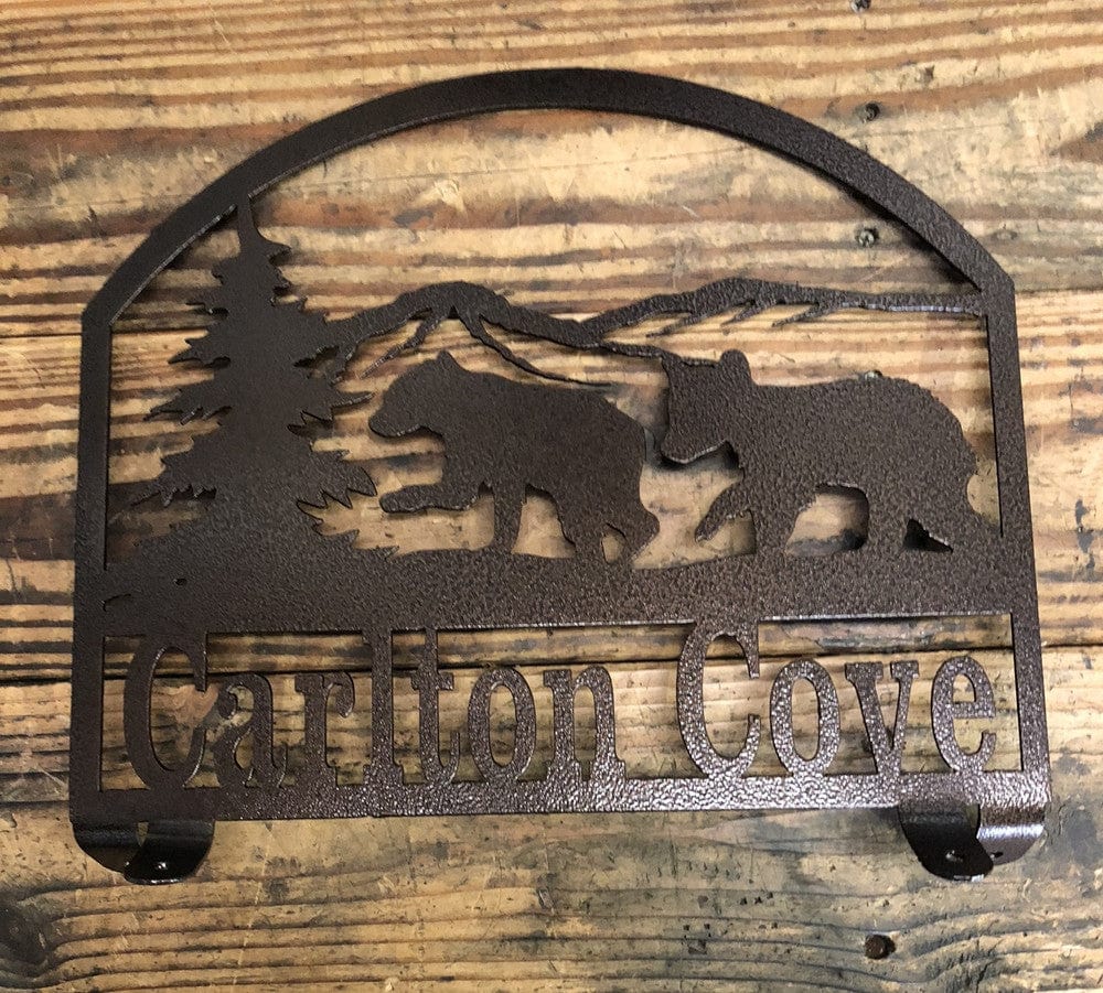 Rusty Rooster Fabrication & Design Bear Cubs Mailbox Topper (D29)