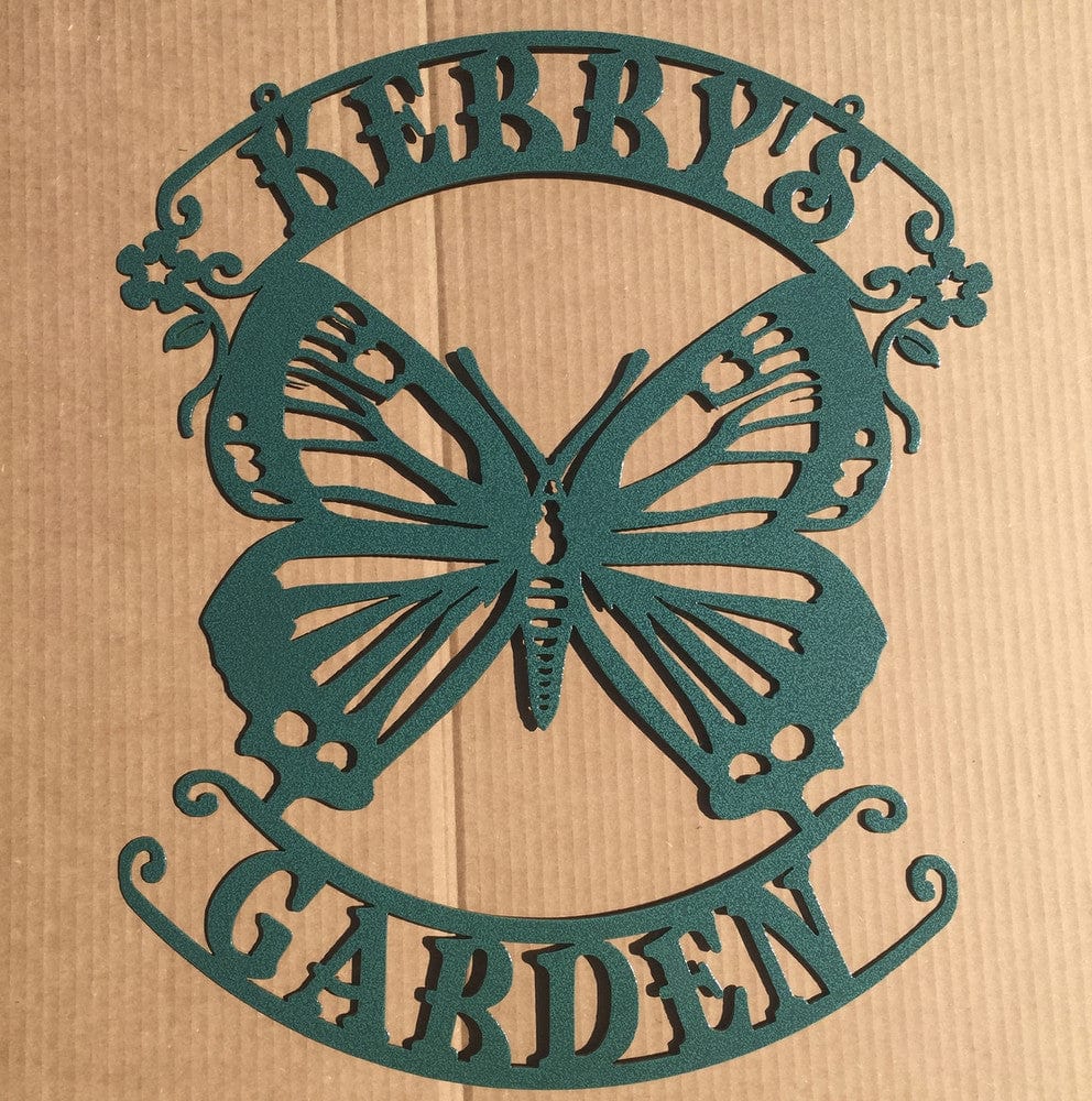 Rusty Rooster Fabrication & Design Butterfly with Custom Text Fields (R19)