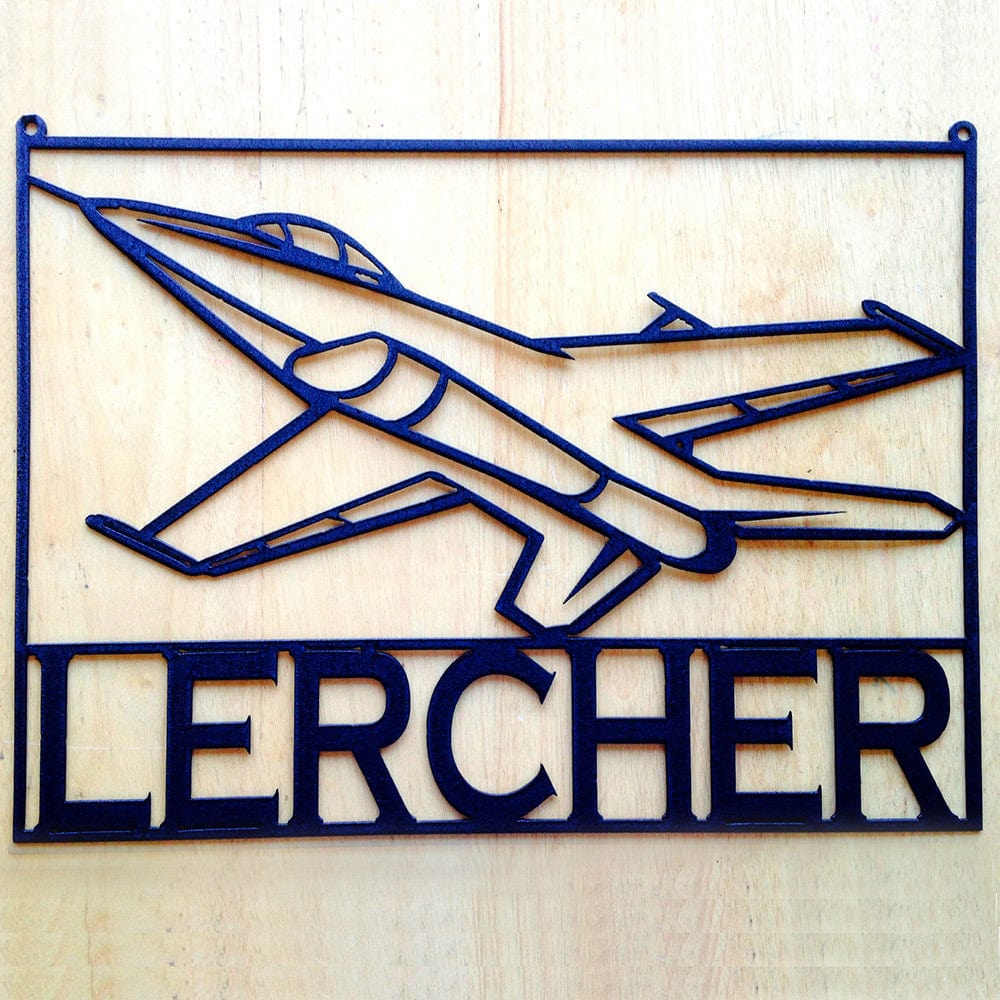 Rusty Rooster Fabrication & Design Custom F-16 Metal Wall Art (A14)