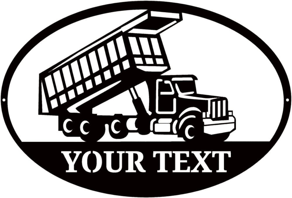Rusty Rooster Fabrication & Design Dump Truck with Custom Text Field (O41)