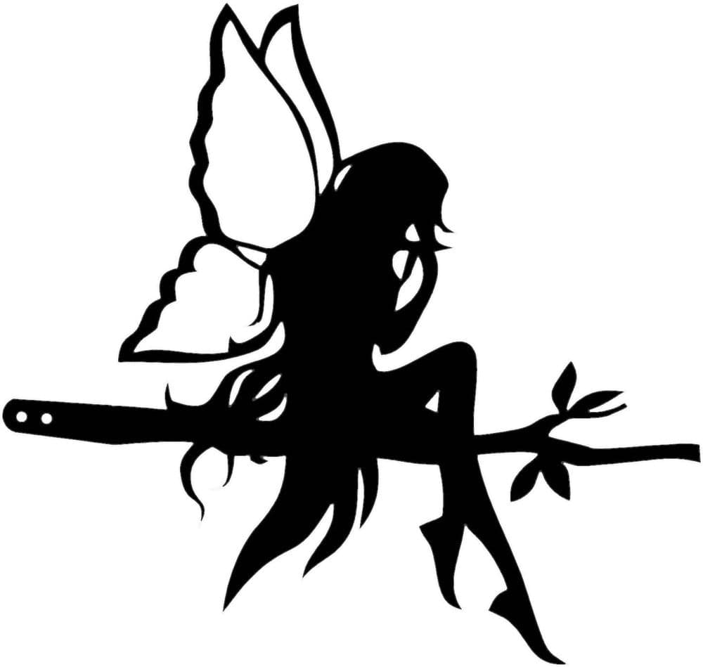 Rusty Rooster Fabrication & Design Fairy Sitting On A Branch (A60)