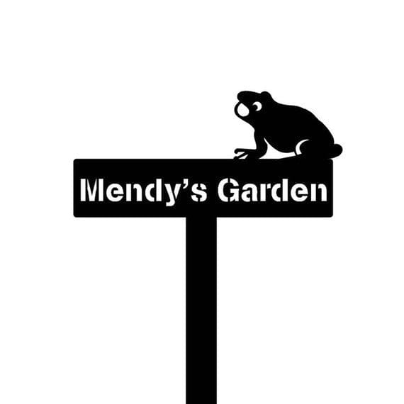 Rusty Rooster Fabrication & Design Frog Metal Garden Stake (H)