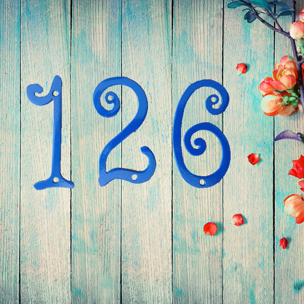 Rusty Rooster Fabrication & Design Fun Metal House Numbers (GAW)