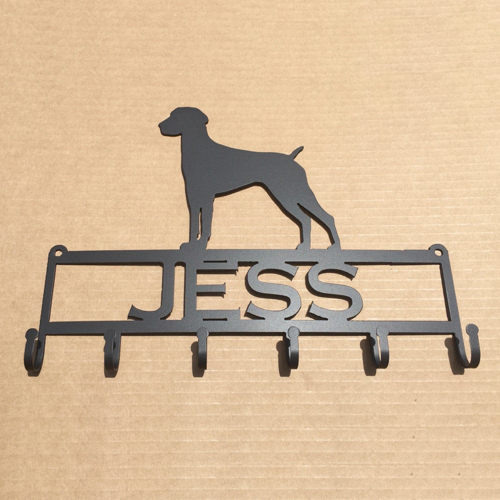 Rusty Rooster Fabrication & Design German shorthair Key Holder with Personalized Text Field (I29)