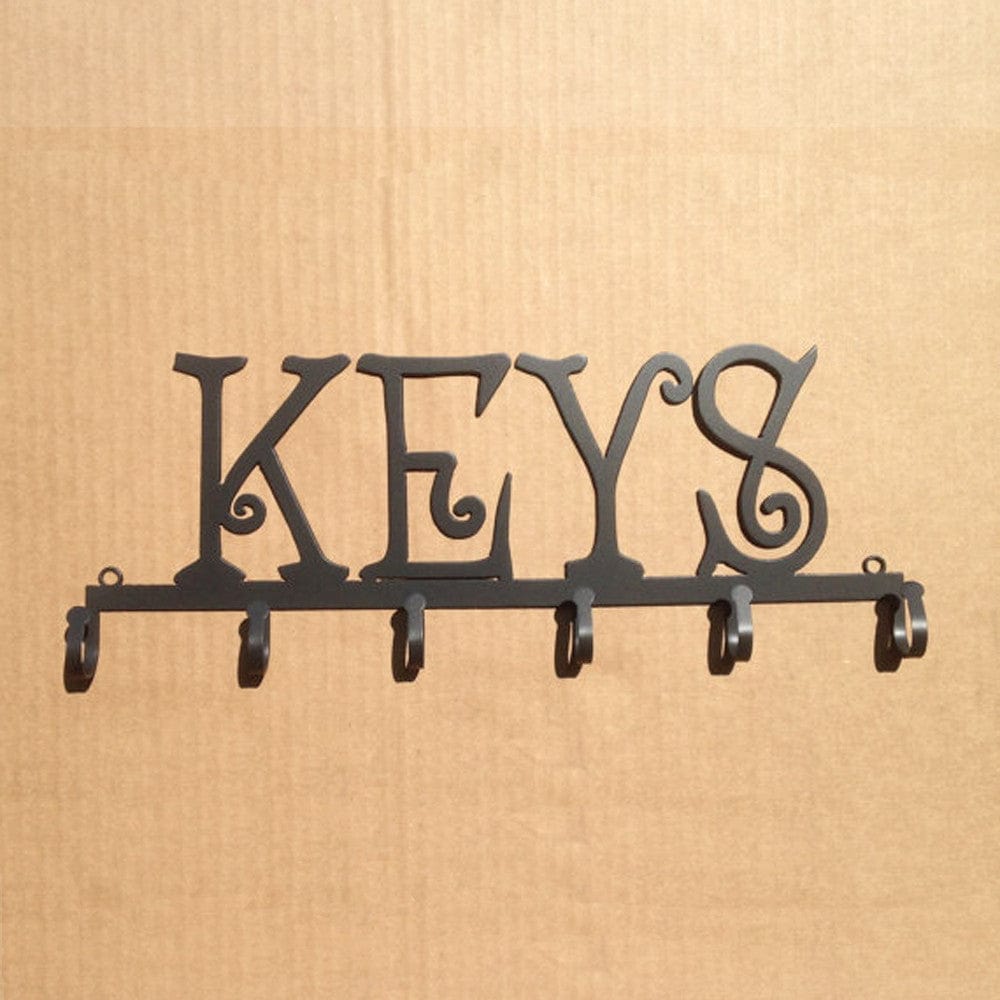 Rusty Rooster Fabrication & Design Key Holder Metal 6 Hooks (J21)