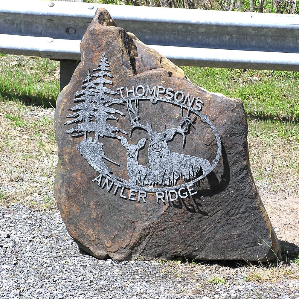 Rusty Rooster Fabrication & Design King & Queen of the Forest Welcome Sign (O9)  LARGE