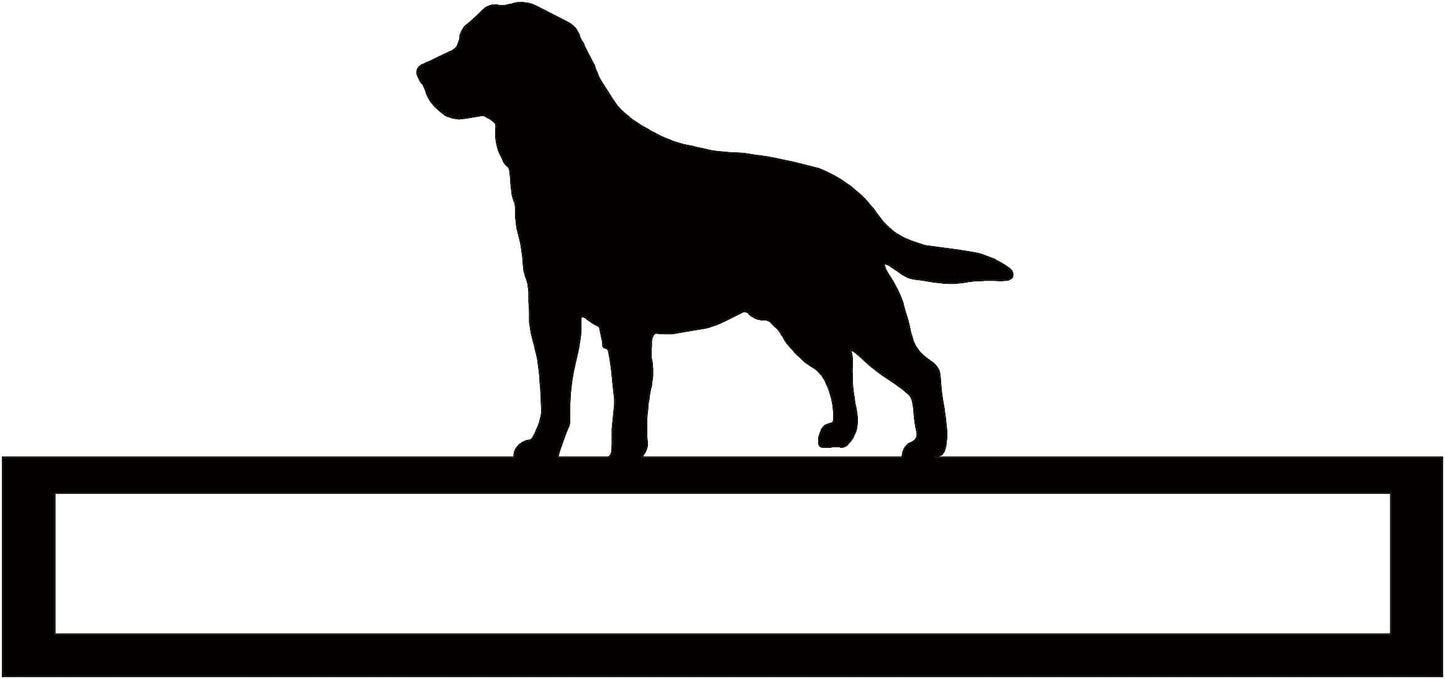 Rusty Rooster Fabrication & Design Labrador Retriever Metal Garden Stake with Personalized Text (X28)