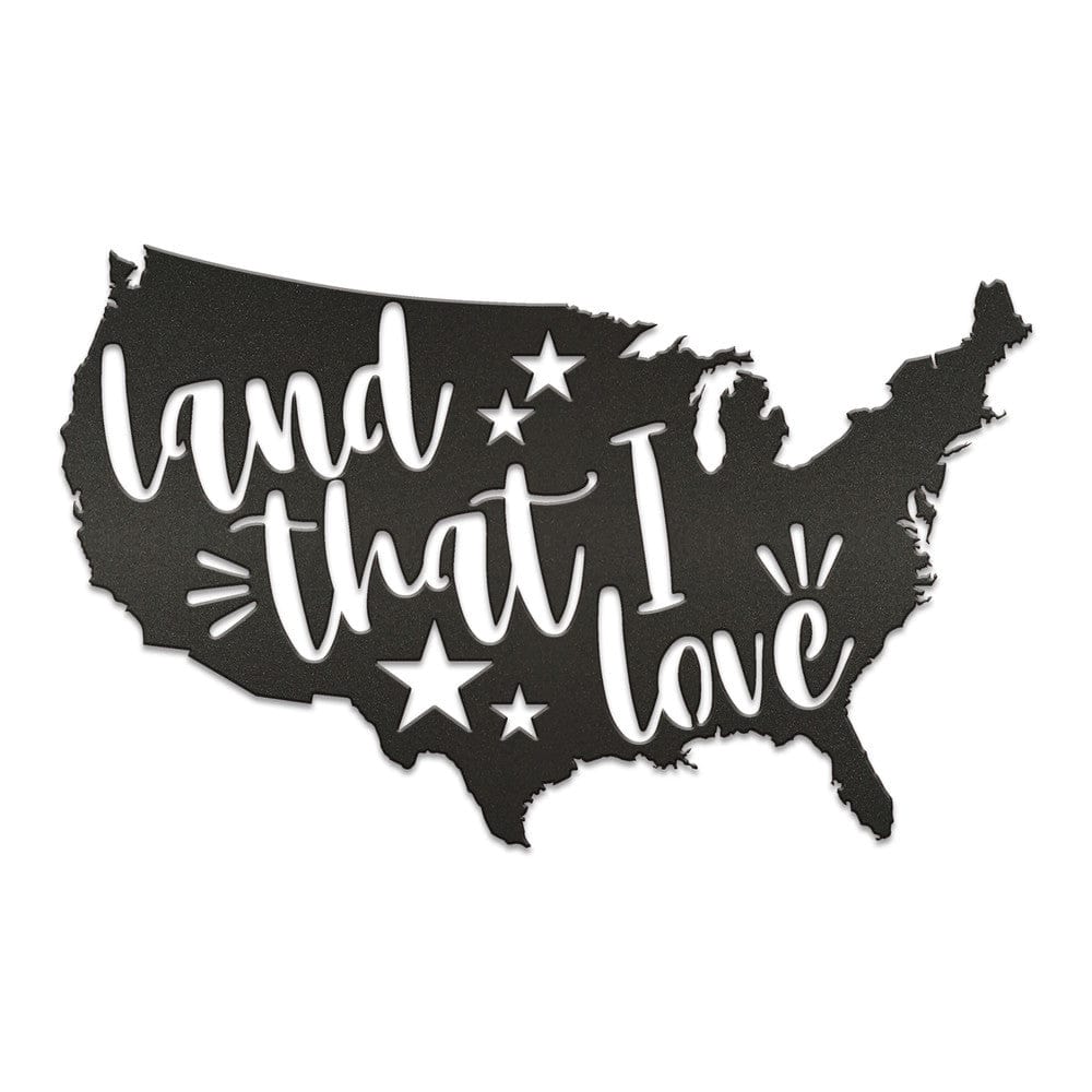 Rusty Rooster Fabrication & Design Land That I love | Americana Metal Art (z70)