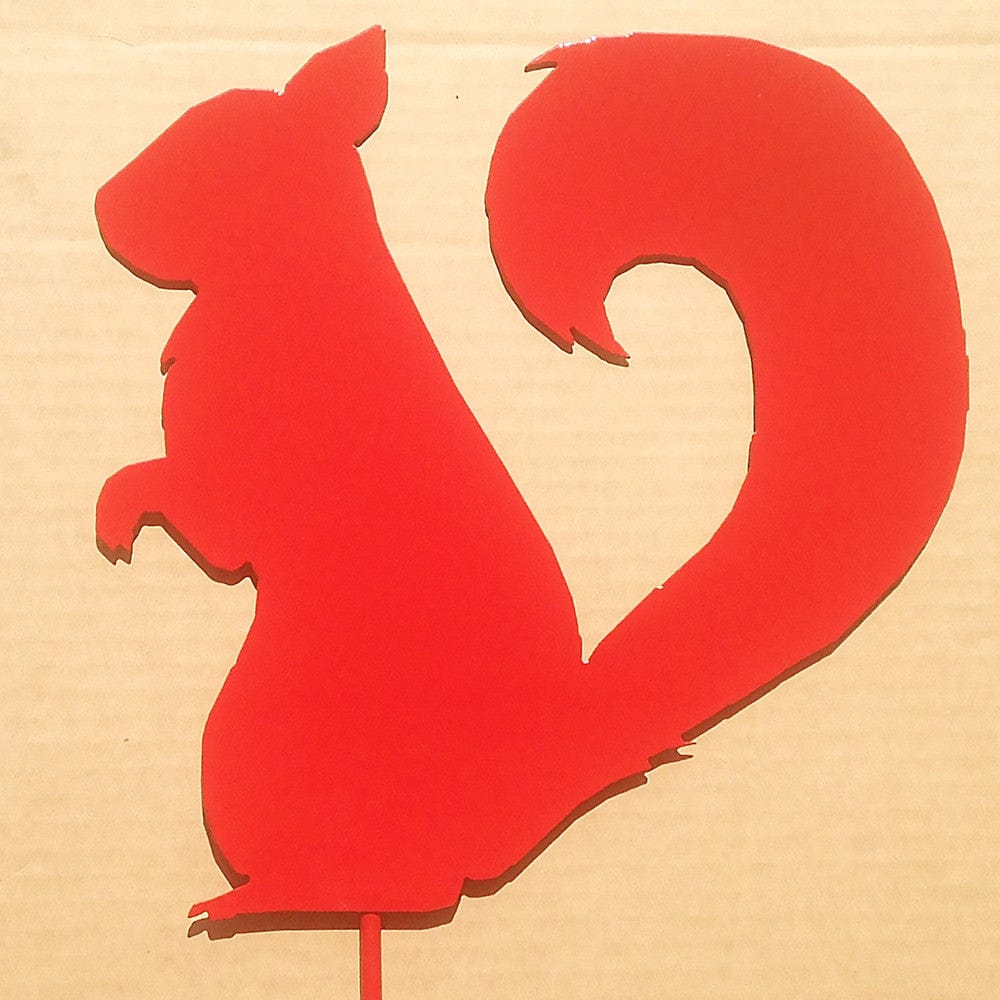 Rusty Rooster Fabrication & Design Metal Art Squirrel Metal Garden Stake LARGE (B0)