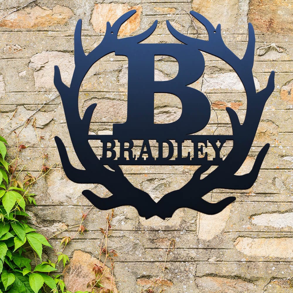 Rusty Rooster Fabrication & Design Monogram Antlers (U21)