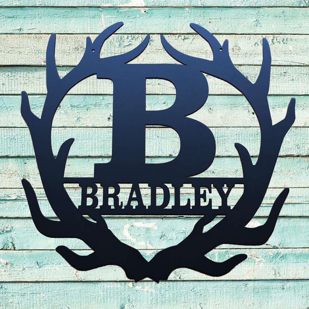 Rusty Rooster Fabrication & Design Monogram Antlers (U21)