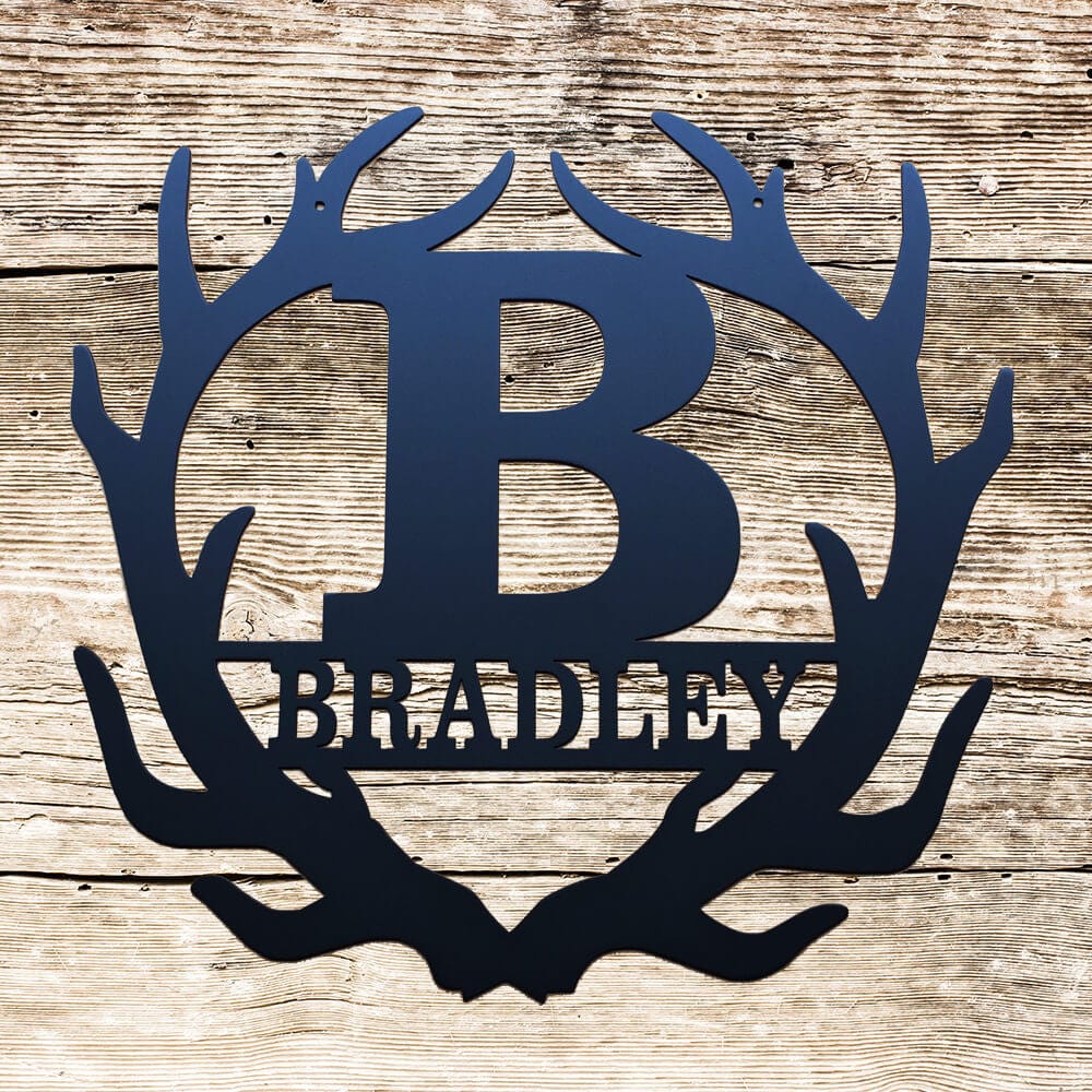 Rusty Rooster Fabrication & Design Monogram Antlers (U21)