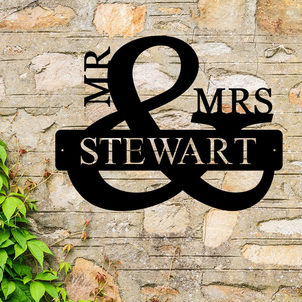 Rusty Rooster Fabrication & Design MR and MRS Monogram (D47)