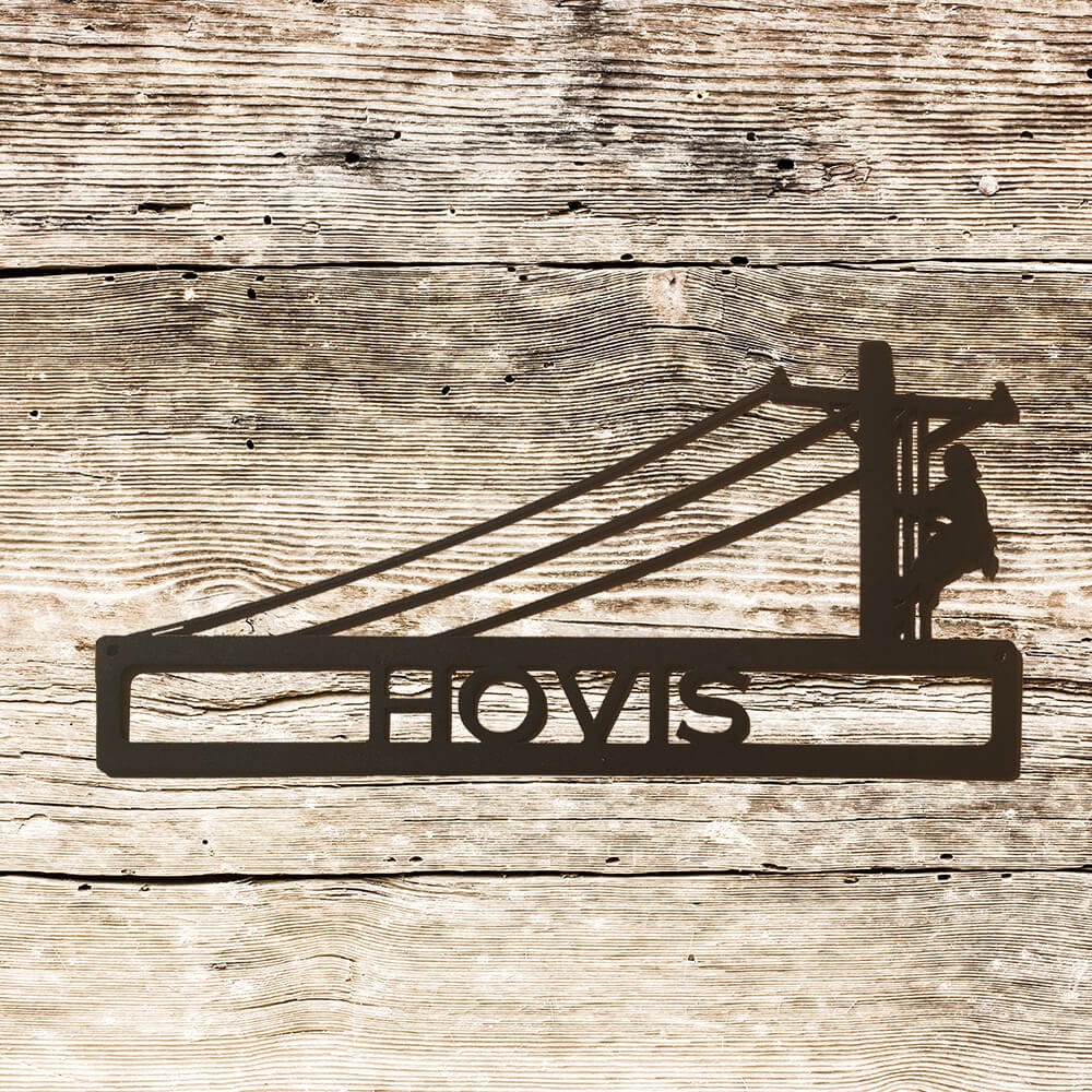 Rusty Rooster Fabrication & Design Personalized Power Lineman Sign (R24)