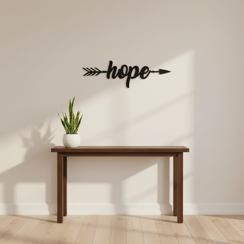 Hope Metal Wall Décor | Hope Metal Wall Art - Rusty Rooster Metal