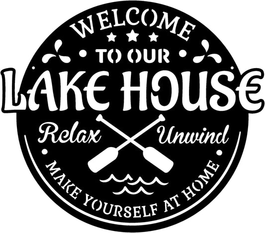 Rusty Rooster Fabrication & Design Physical product "Welcome to Our Lake House" Metal Sign (C89)