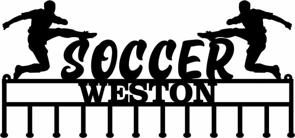 Rusty Rooster Fabrication & Design Soccer Player Medal Holder (Y45)