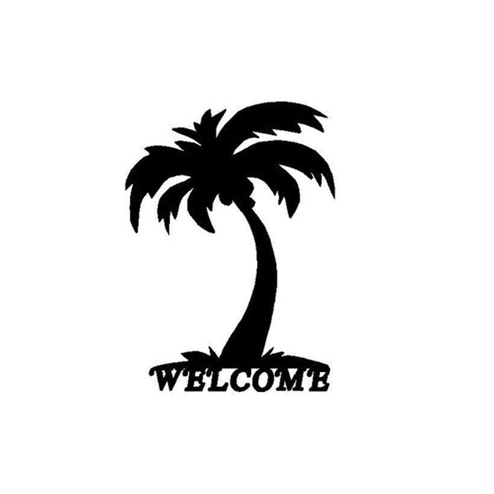 Rusty Rooster Fabrication & Design Welcome Palm Tree (O6)