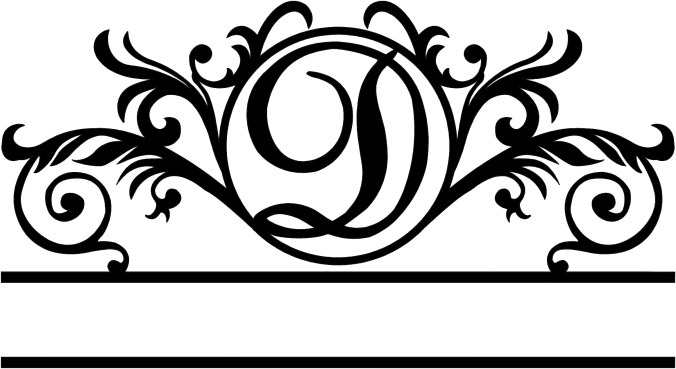 rustyroostermetal Physical product Elegant Monogram in a Circle with Established Date (D41)