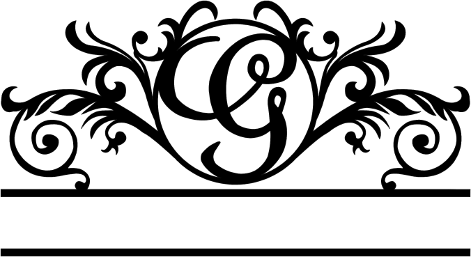 rustyroostermetal Physical product Elegant Monogram in a Circle with Established Date (D41)