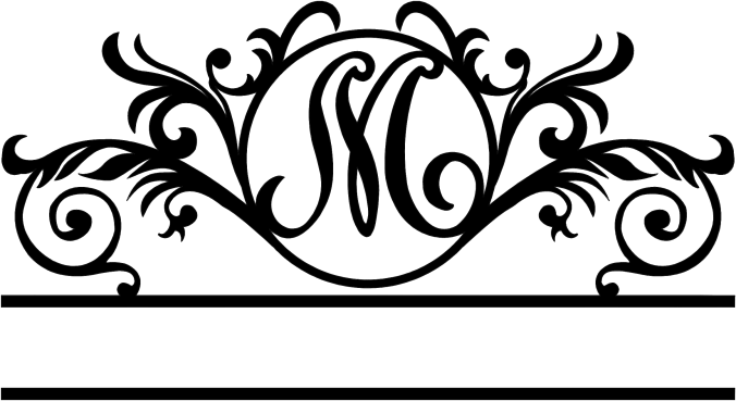 rustyroostermetal Physical product Elegant Monogram in a Circle with Established Date (D41)
