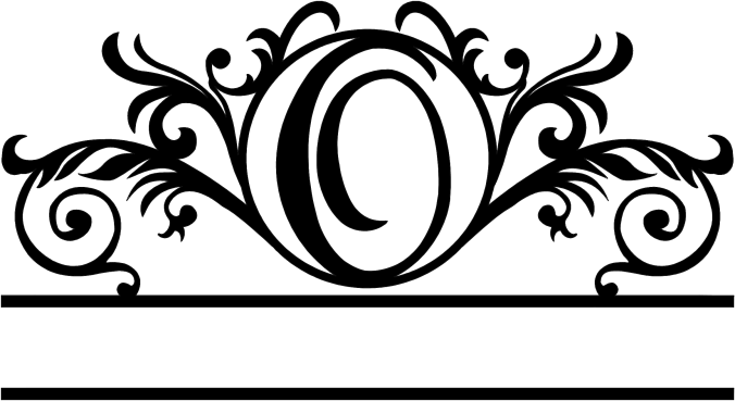 rustyroostermetal Physical product Elegant Monogram in a Circle with Established Date (D41)