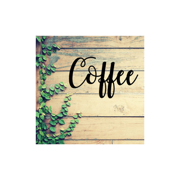 Metal Coffee Wall Art | Metal Coffee Sign Wall Décor - Rusty