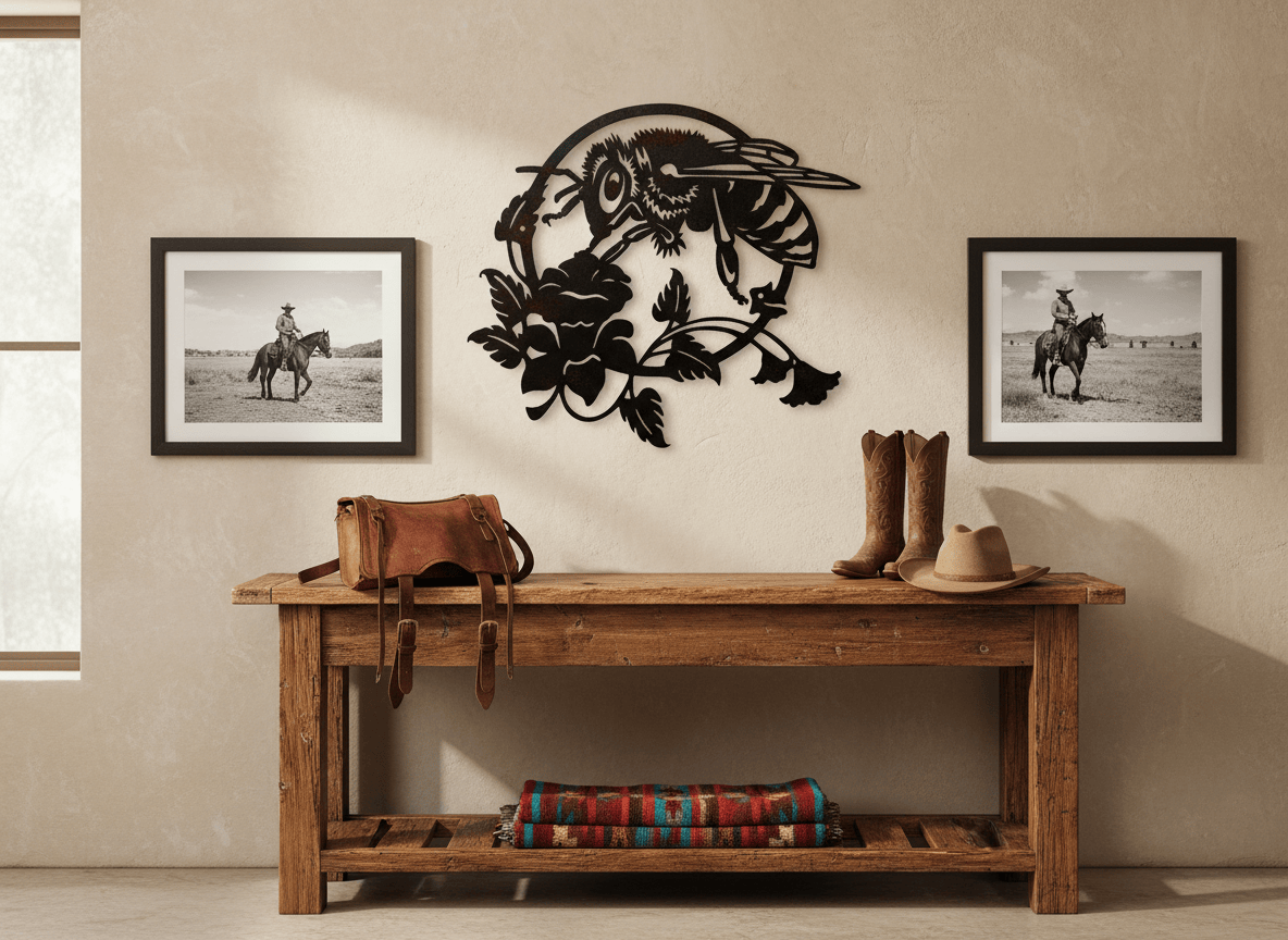 Rusty Rooster Fabrication & Design Home Decor Rustic Metal Wall Art – Durable, Precision-Cut Home Accent (B60)