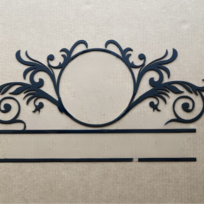 Elegant Monogram in a Circle with Established Date  D41