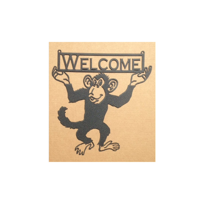 Monkey Wall Decoration with Custom Text (Q17)