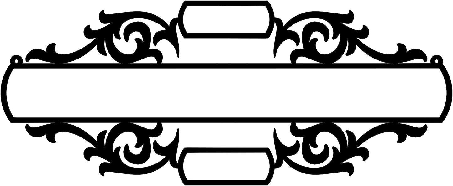 Metal Personalized Family Name Sign, Established Sign (P15)