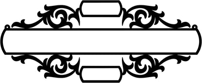 Metal Personalized Family Name Sign, Established Sign (P15)