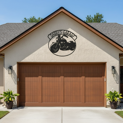 DARBY'S GARAGE sign on garage exterior