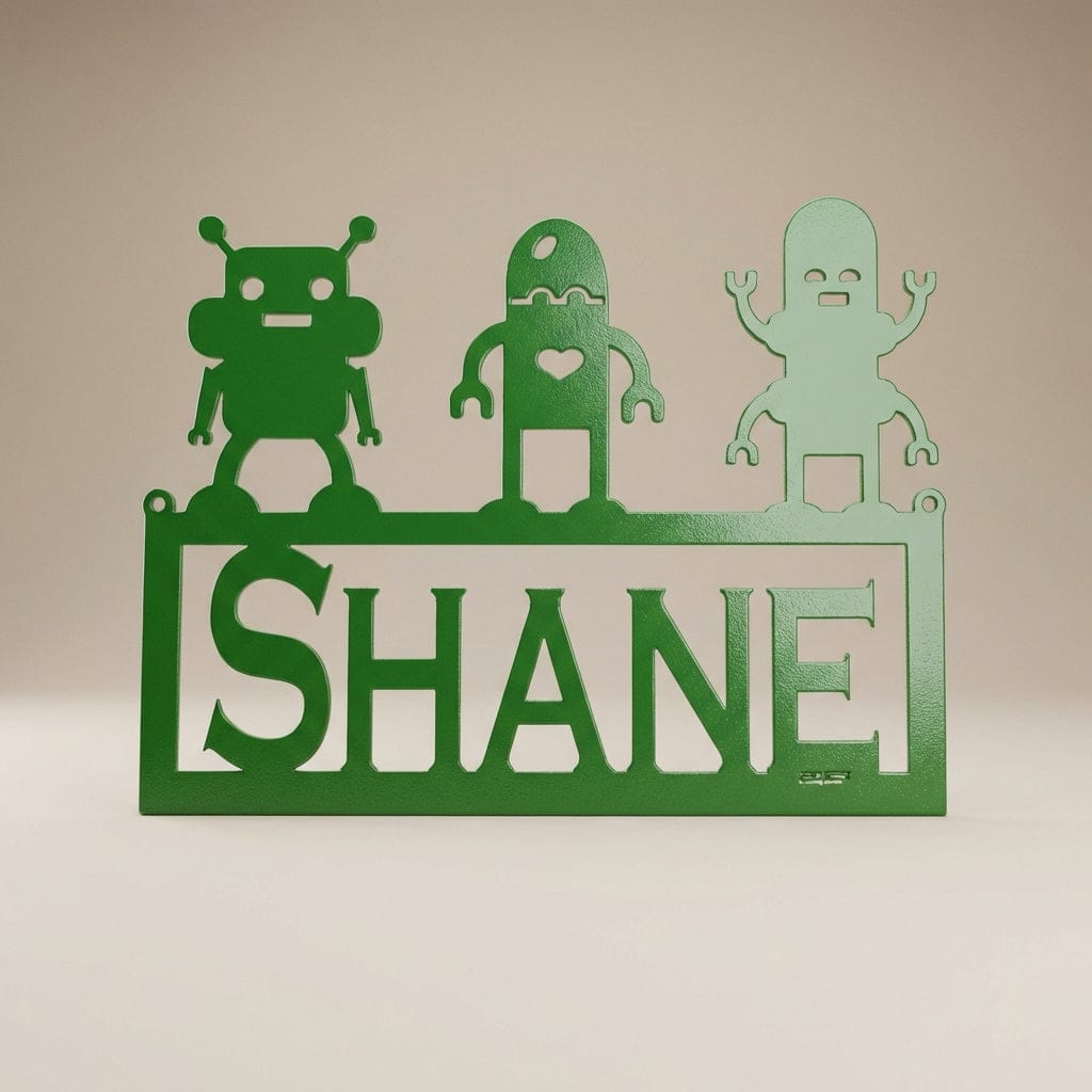 Rusty Rooster Fabrication & Design Physical product Custom Robot Metal Wall Art  (F)