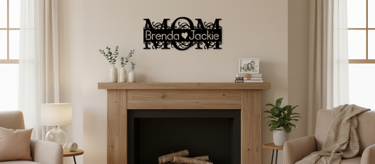Personalized MOM sign with attractive background