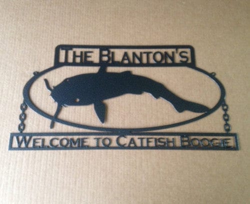 Rusty Rooster Fabrication & Design 18 / No Color Custom Catfish Sign (T4)