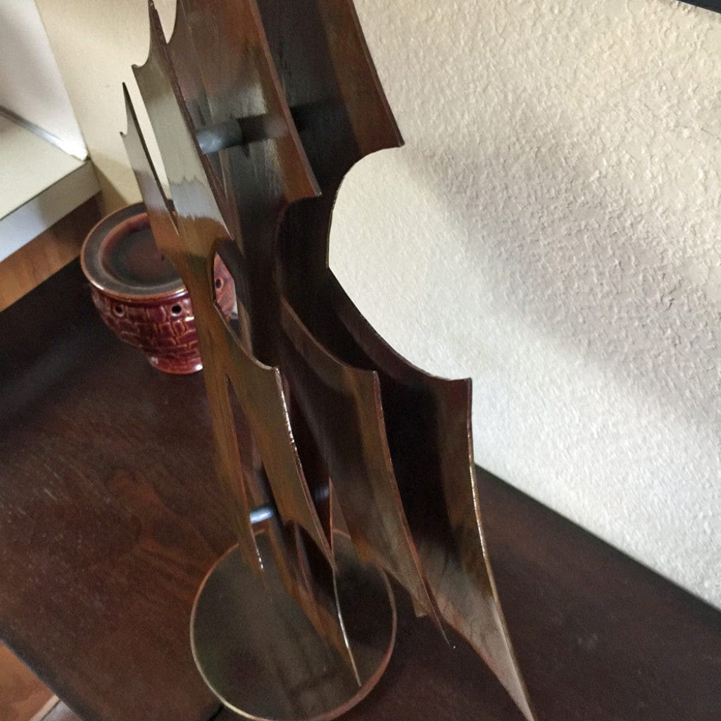 Beautiful 3 Layer Cross on a Base(R28) - Rusty Rooster Metal