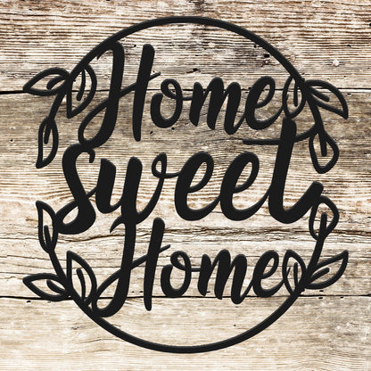 Rusty Rooster Fabrication & Design Beautiful Oval Home Sweet Home Sign (F36)
