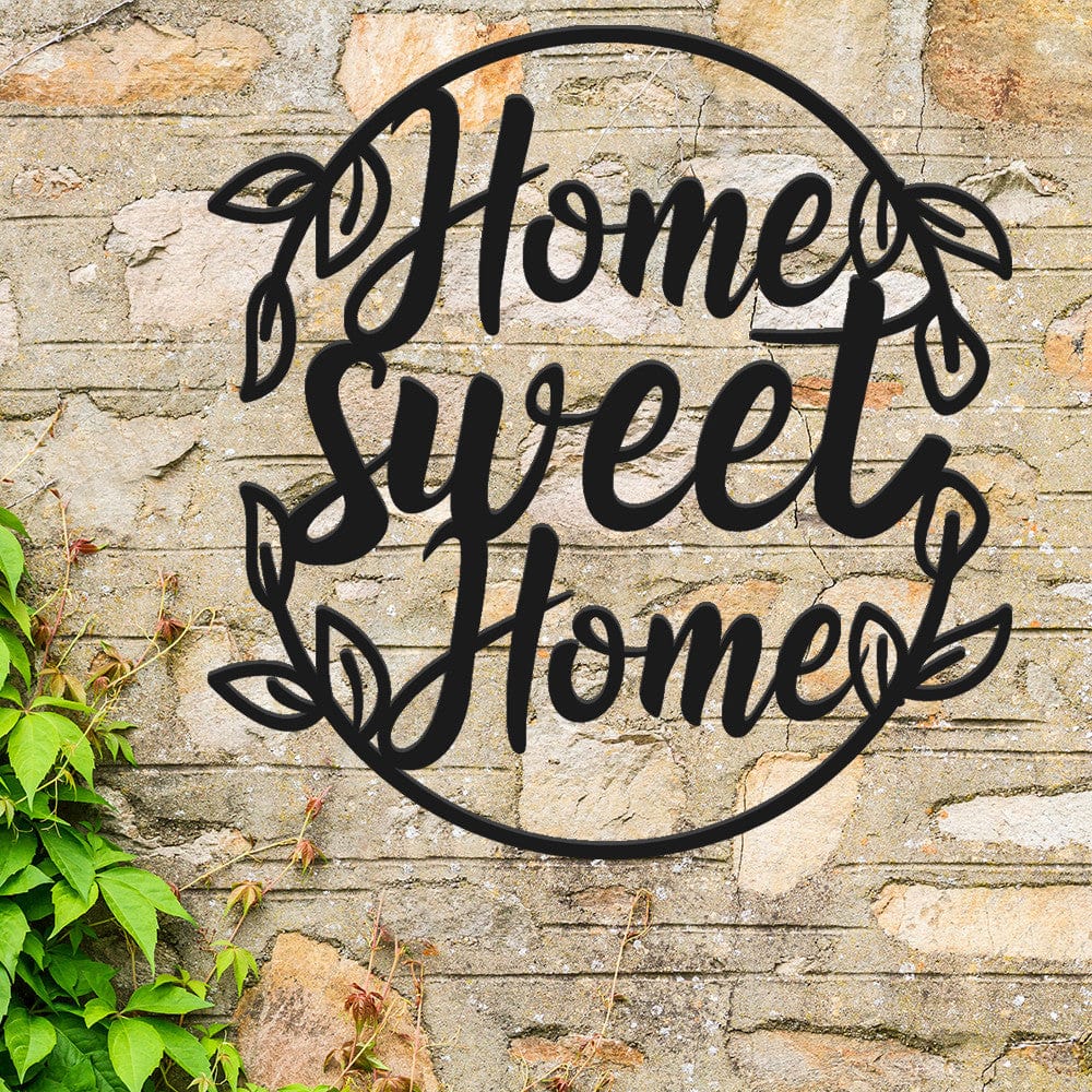 Rusty Rooster Fabrication & Design Beautiful Oval Home Sweet Home Sign (F36)