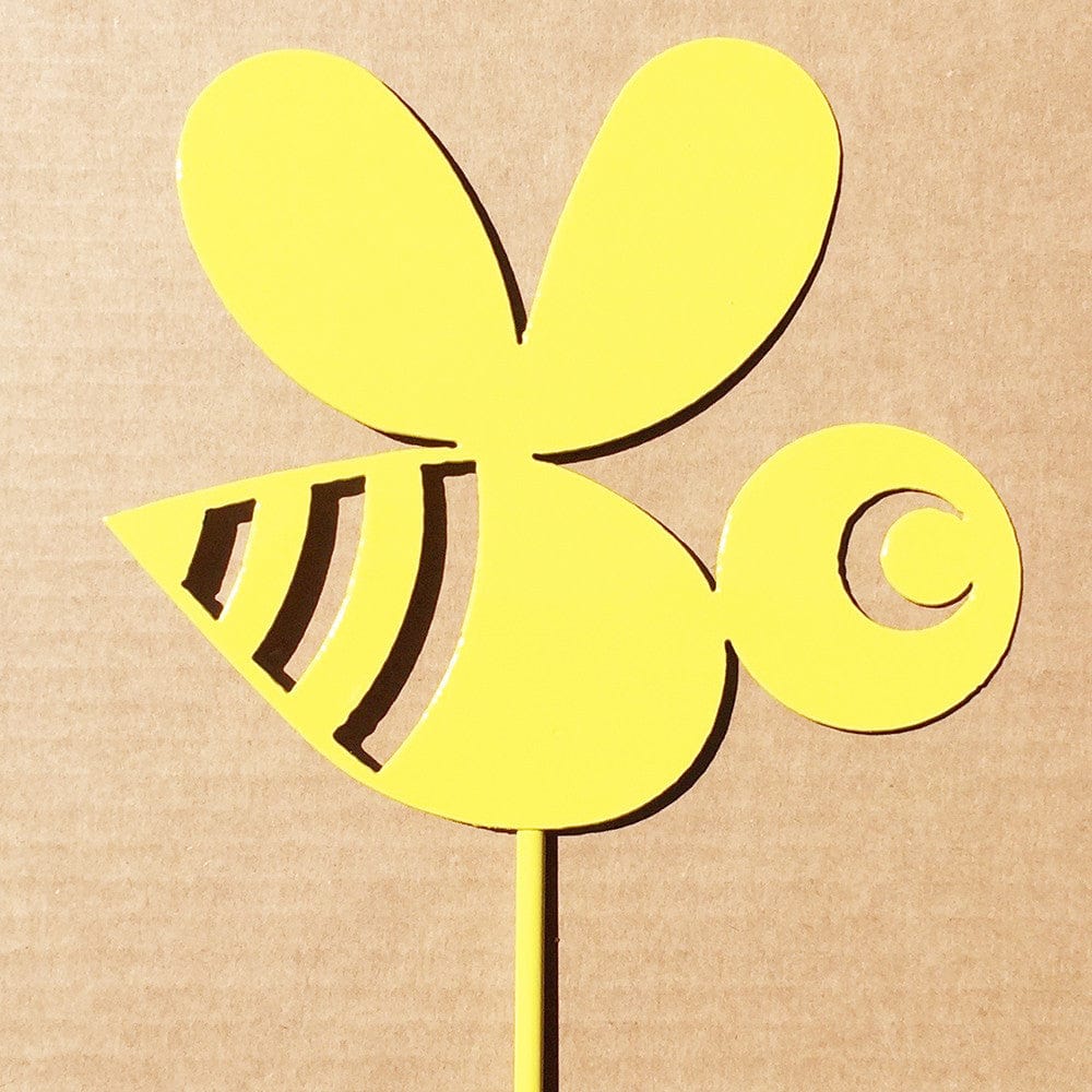 Rusty Rooster Fabrication & Design Bumble Bee Metal Garden Stake (A1)