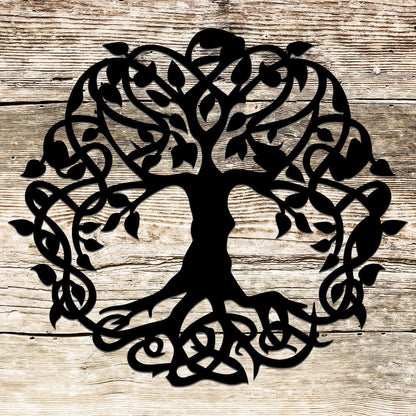 Rusty Rooster Fabrication & Design Celtic Tree of Life Metal Wall Art (E46)