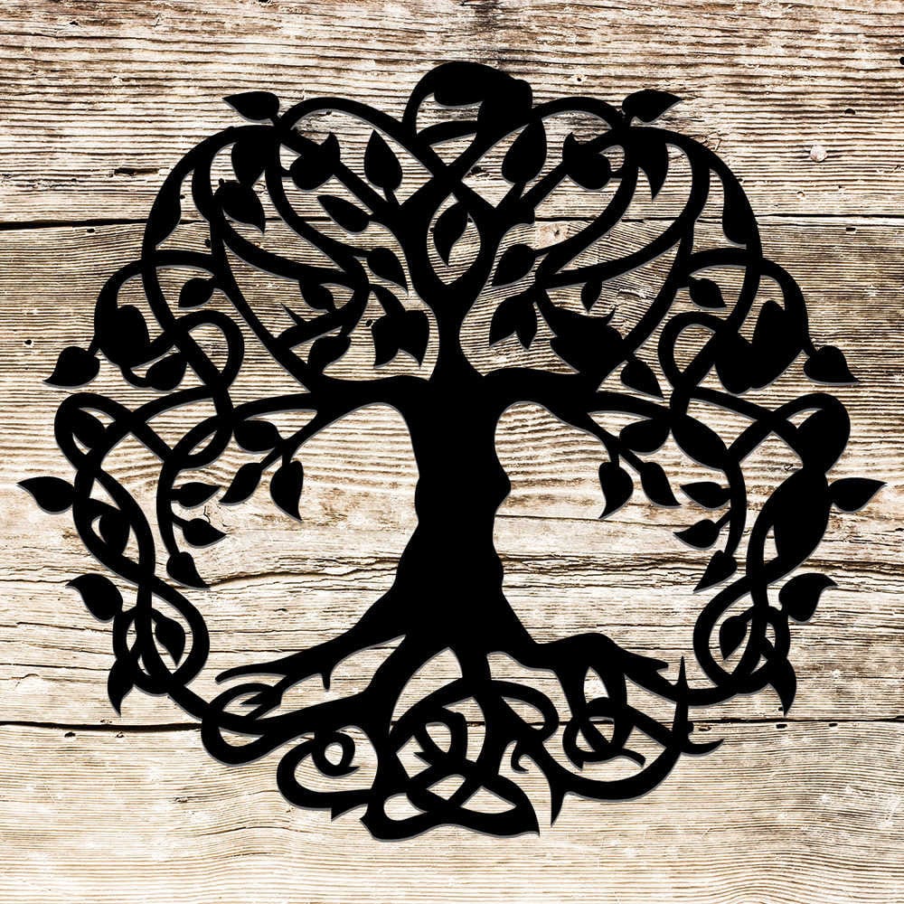 Rusty Rooster Fabrication & Design Celtic Tree of Life Metal Wall Art (E46)