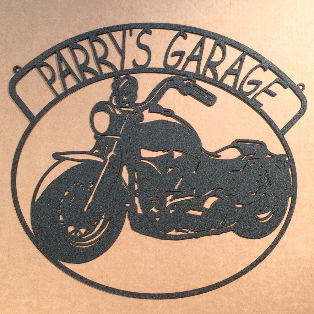 Custom Motorcycle Sign (S8) - Rusty Rooster Metal