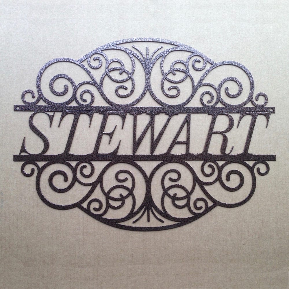 Metal Monogram Signs - Custom Outdoor Wall Art Monograms