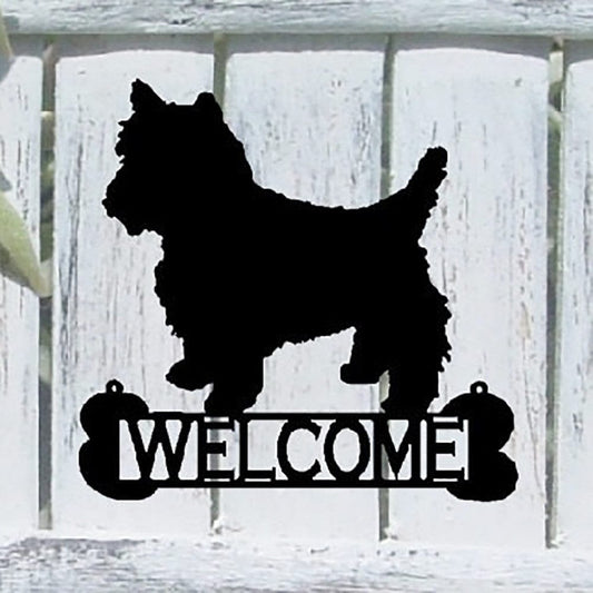 Rusty Rooster Fabrication & Design Dog Welcome Sign (W3)