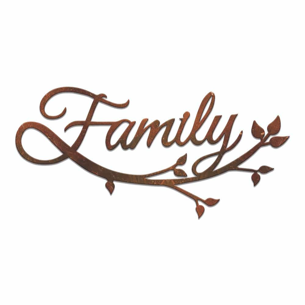 Rusty Rooster Fabrication & Design Family Tree Branch Metal Wall art