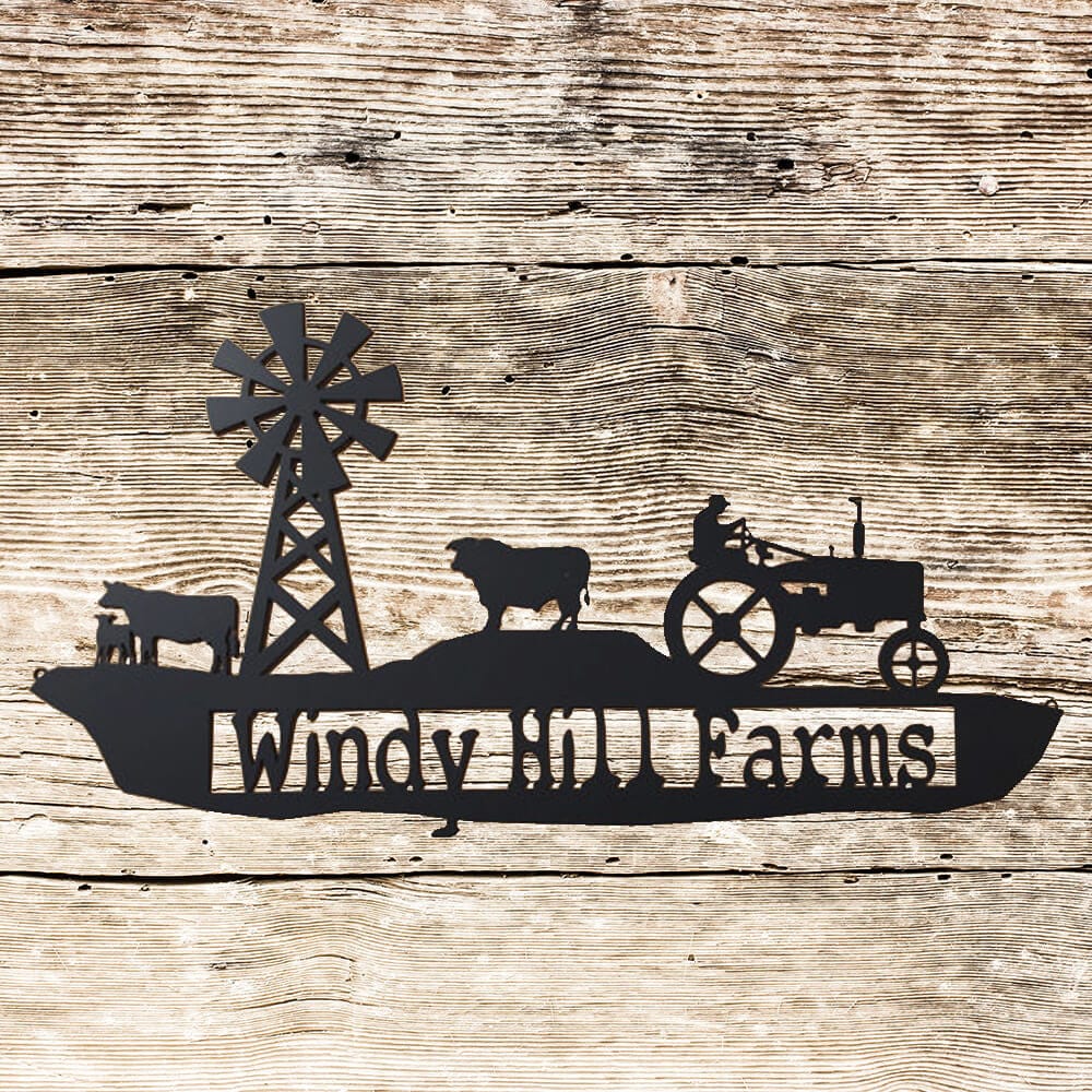 Scene Signage Farmhouse Scenes Signs Templates Farm Animal Scene Box Sign